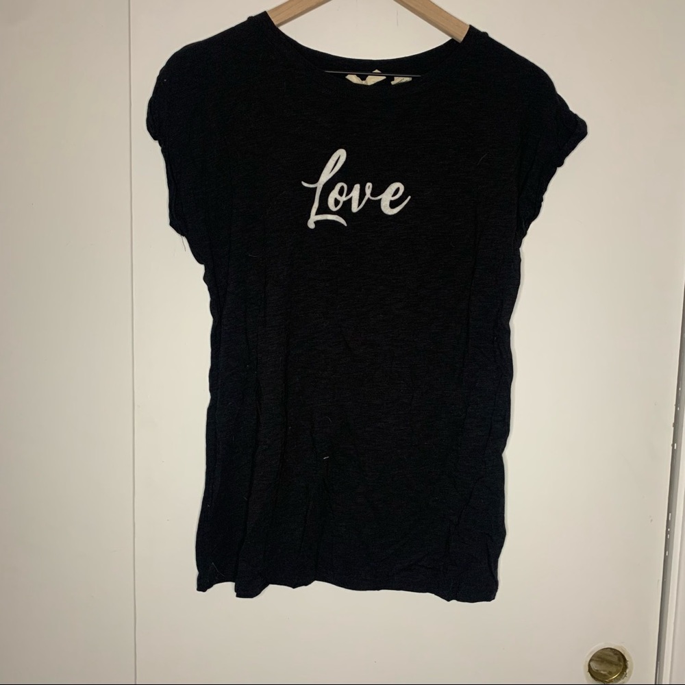 Christian Siriano black tee shirt